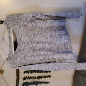 Long sleeve open back workout shirt